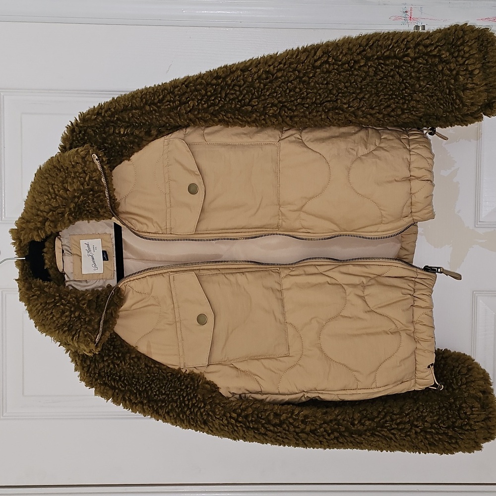 Universal Thread Brown and Beige Sherpa Jacket